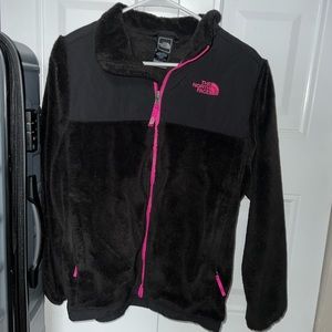 woman’s north face fur jacket